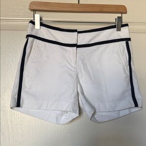 Ann Taylor White Shorts with Black Accents